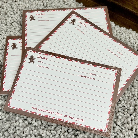 Christmas Holiday Recipe Cards 4 x 6” 40-count (10cards/pkg) Sealed - Picture 5 of 7